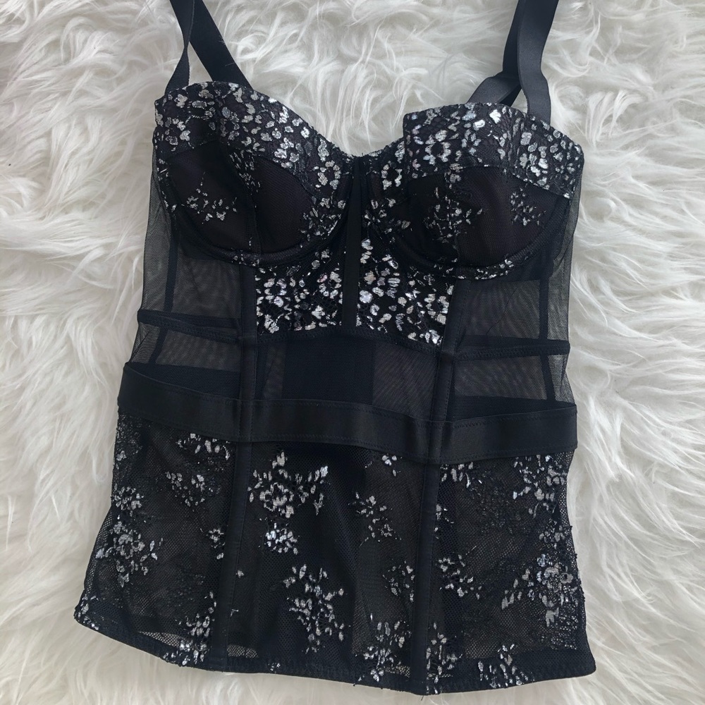 Victoria Secret Black Merry Widow